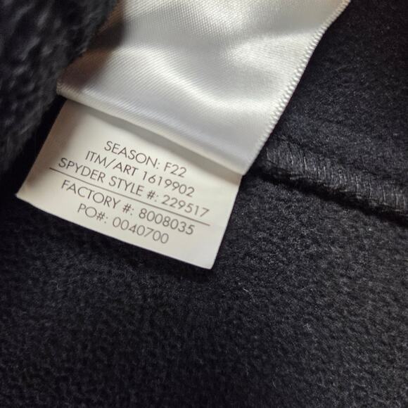 Spyder Men’s XXL Quarter Zip Pullover Black Gray Fleece 229517 Luther Logo - Picture 14 of 16